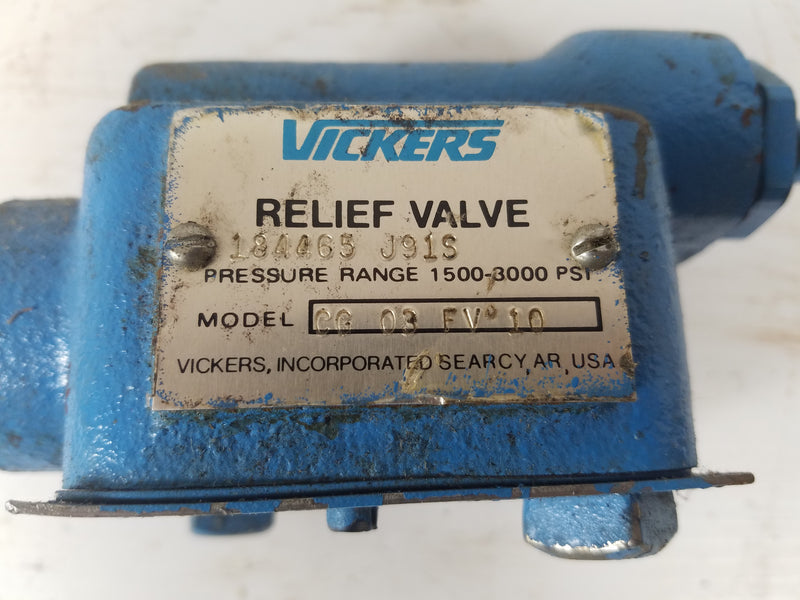 Vickers CG-03-FV-10 Pressure Relief Valve