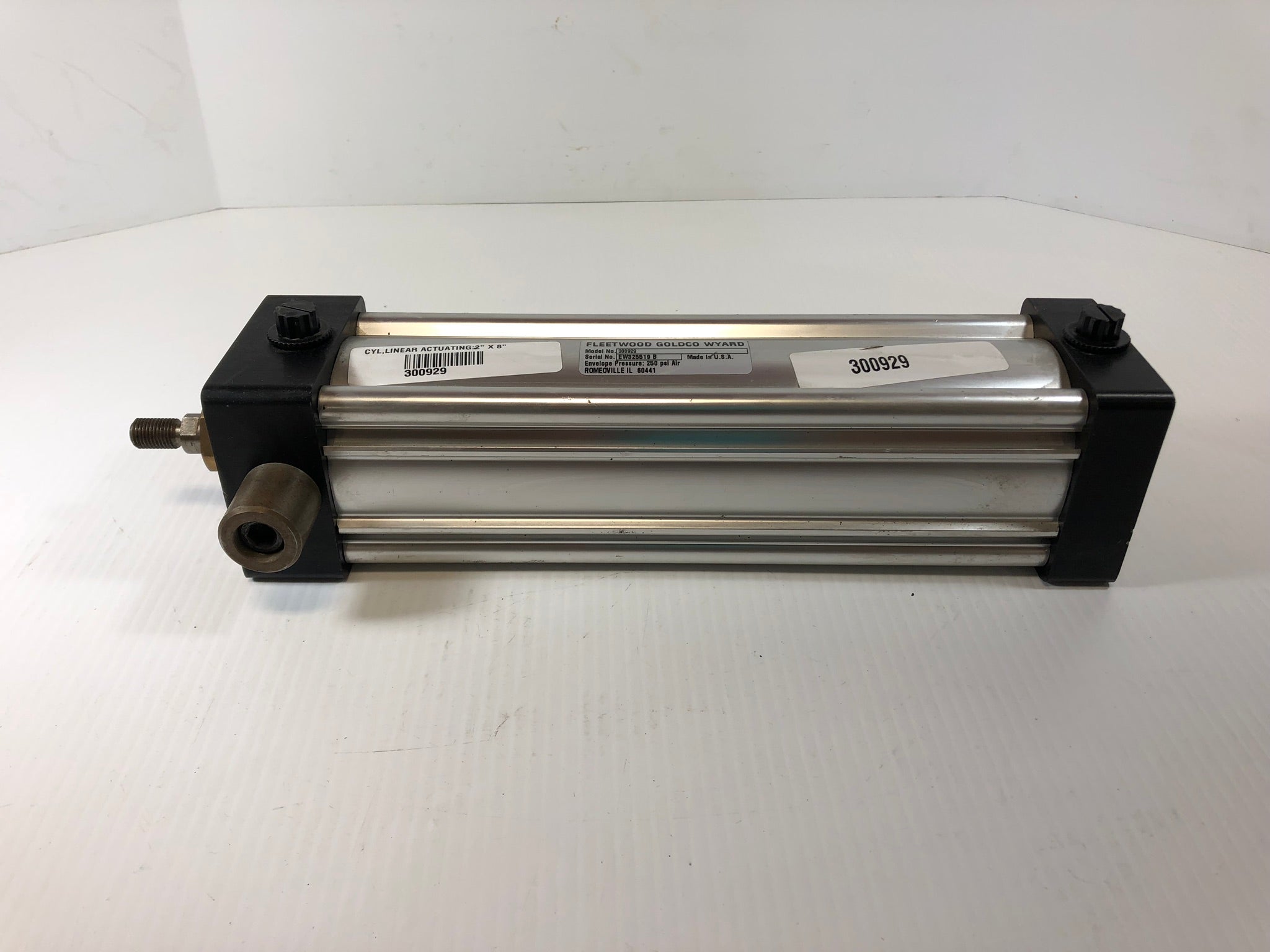 Fleetwood Goldco Wyard 300929 Pneumatic Air Cylinder 250 PSI