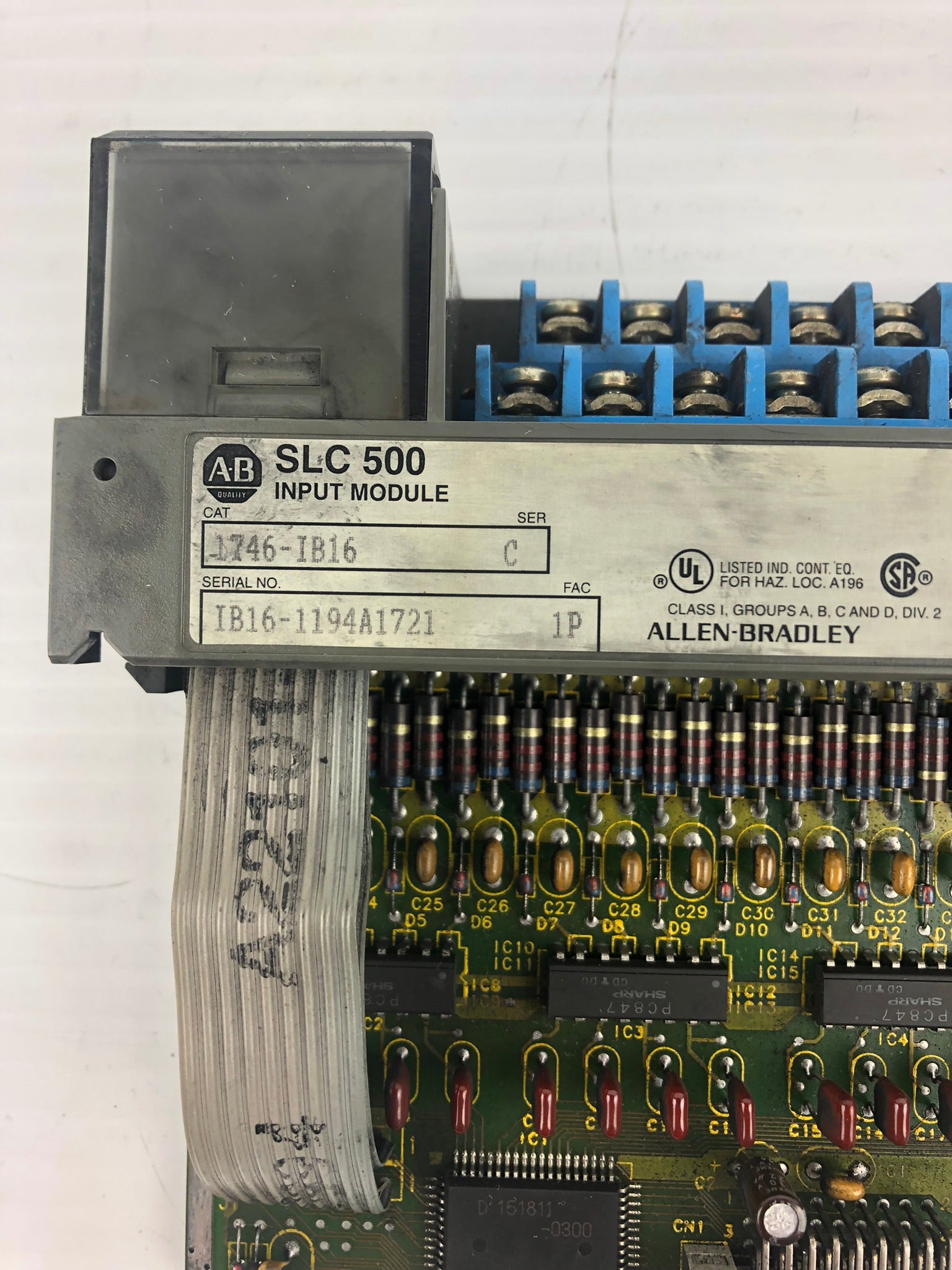 Allen-Bradley 1746-IB16 Input Module Series C SLC 500 (No Cover)