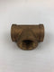 BS 3/4" Brass Screw Tee