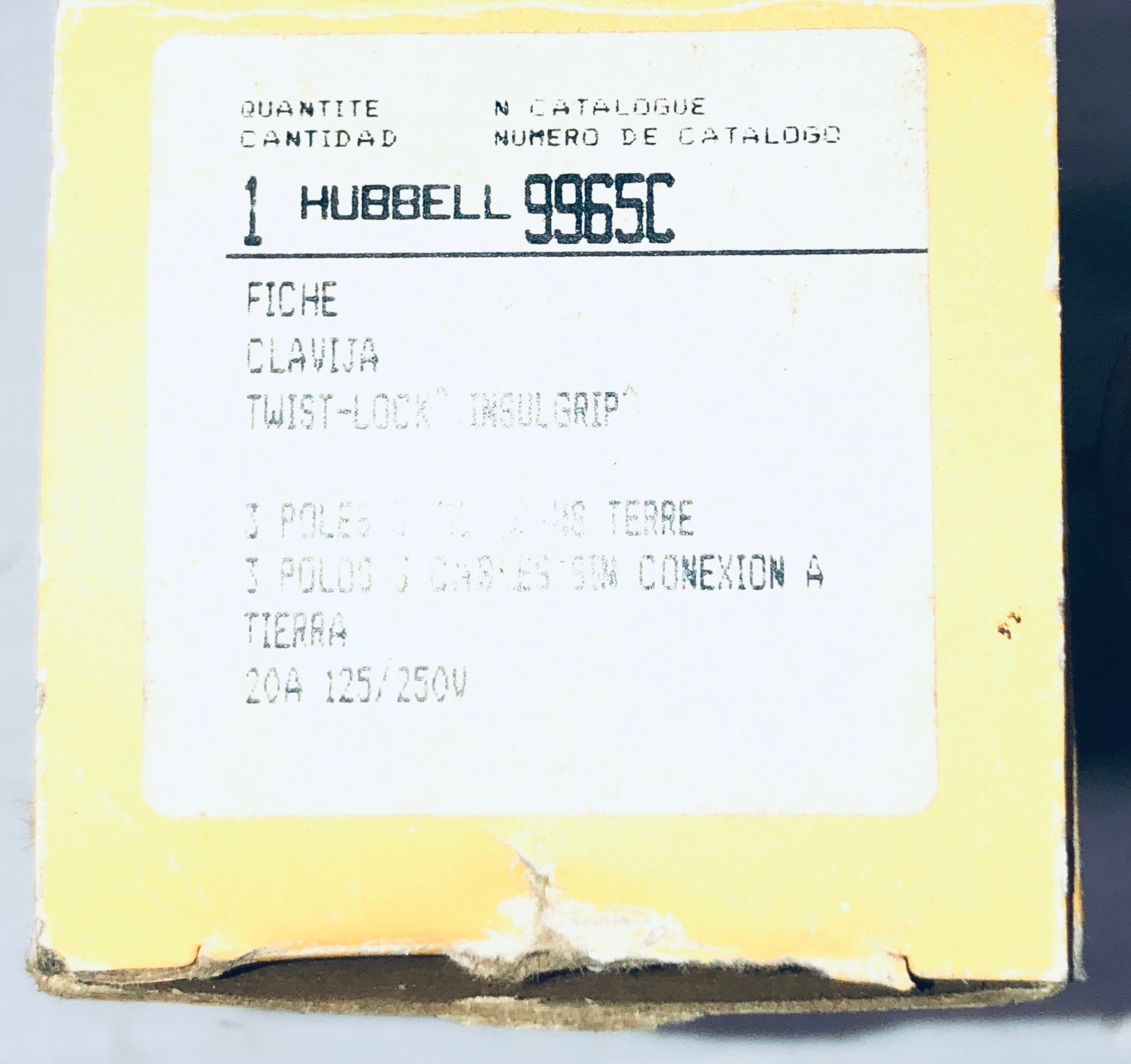 Hubbell Twist Lock Insulgrip 9965C