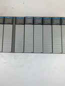 Allen Bradley 13 Slot Rack SLC 5/04 CPU 6 Input DC Sink 5 Output Source Counter