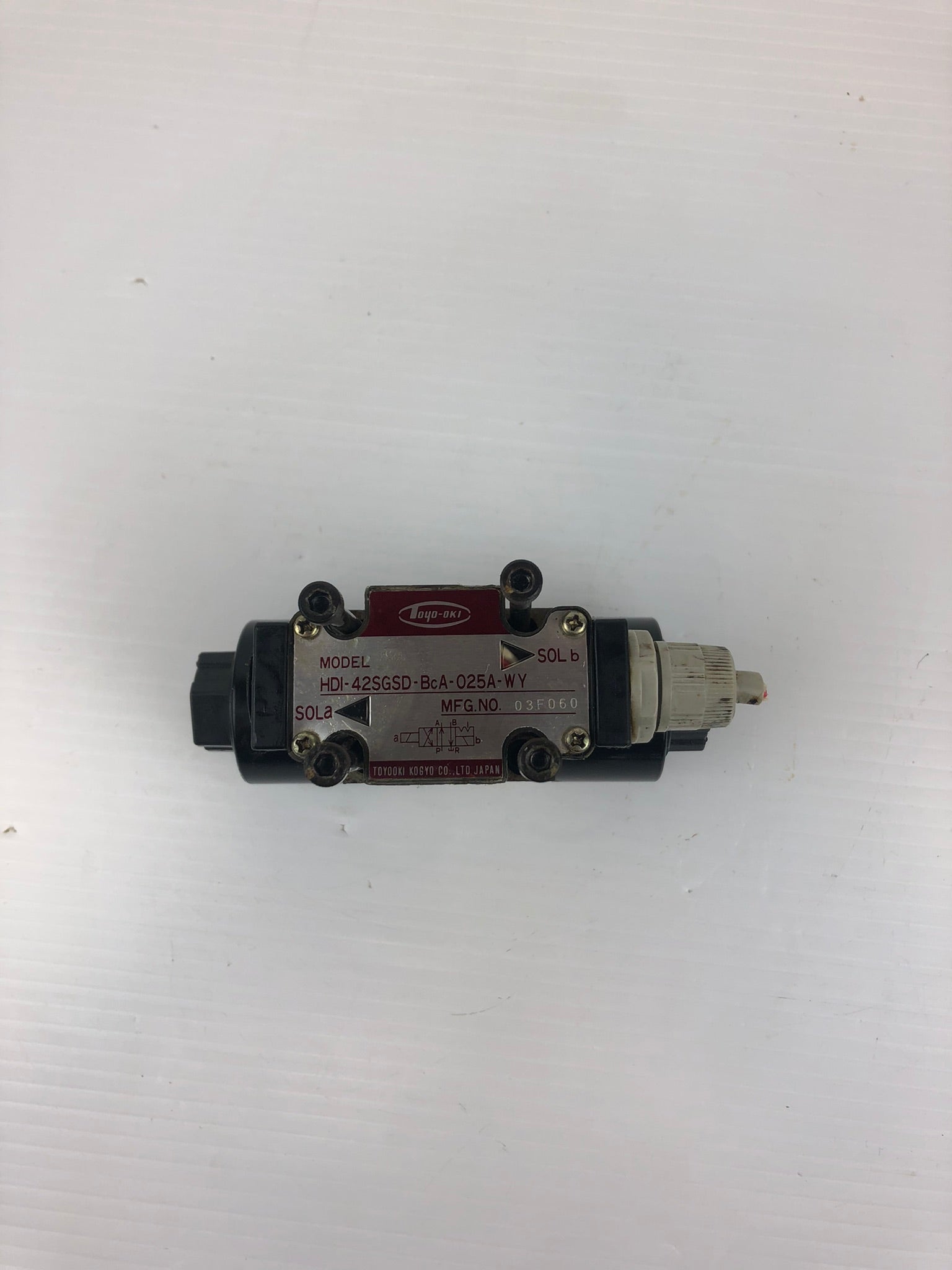 Toyo-Oki HDI-42SGSD-BcA-025A-WY Hydraulic Solenoid Valve