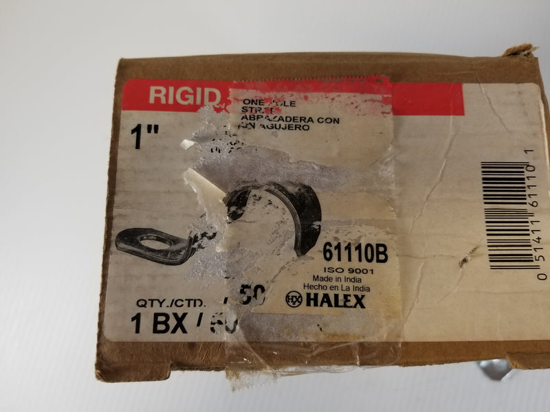 Rigid 61110B 1" Conduit One-Hole Strap Box of 30