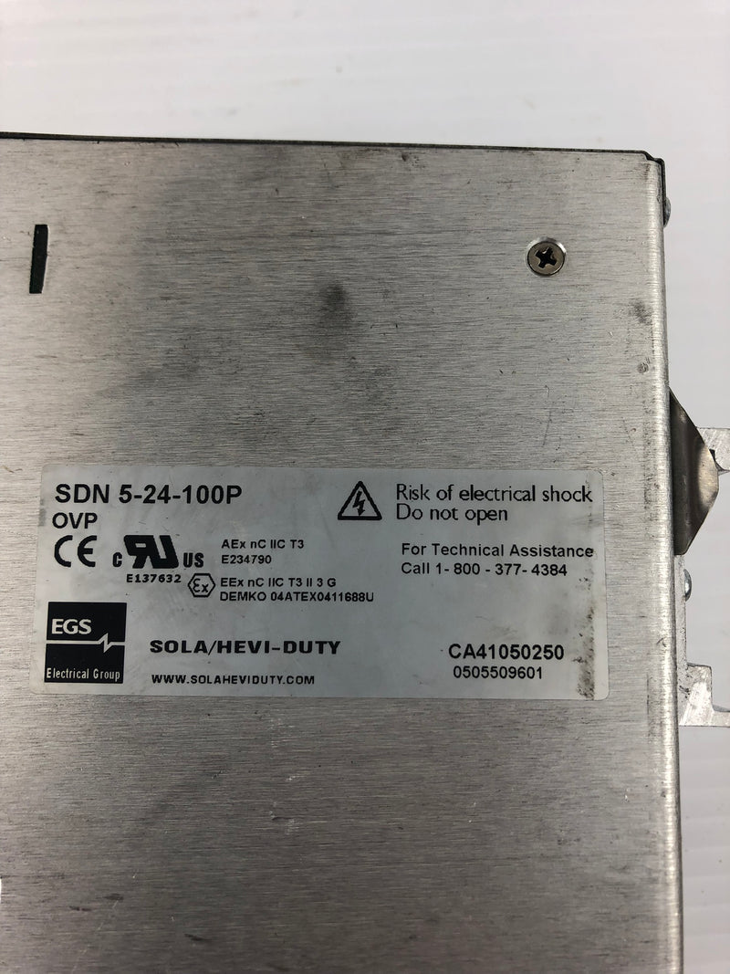 Emerson Sola SDN 5-24-100P Power Supply 24VDC / 5A