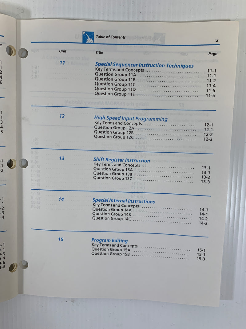 Allen Bradley Self-Teach Manual Bulletin 1745 SLC Controller