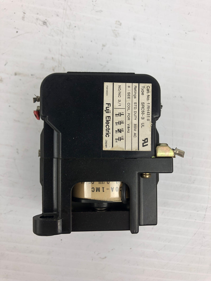 Fuji Electric 1RH431 Auxiliary Relay SRC50-3 300VAC