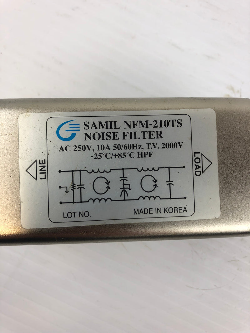 Samil NFM-210TS Noise Filter 250VAC 10A 50/60Hz T.V. 2000V