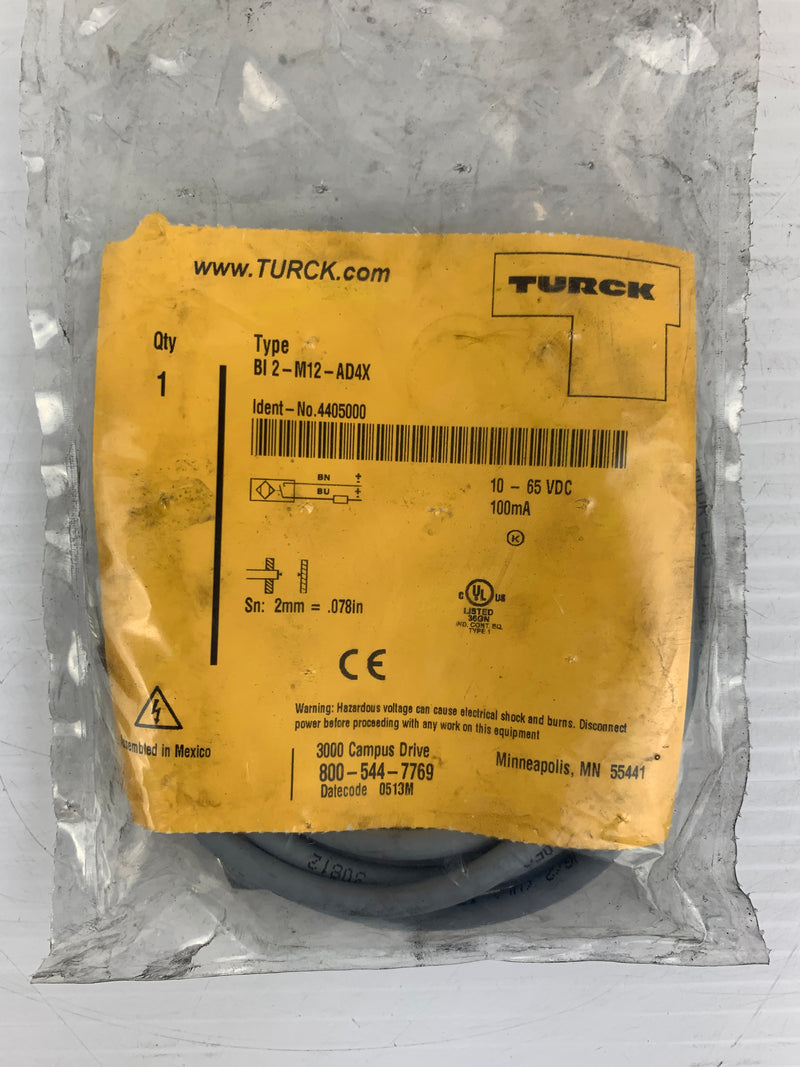 Turck Proximity Switch BI2-M12-AD4X