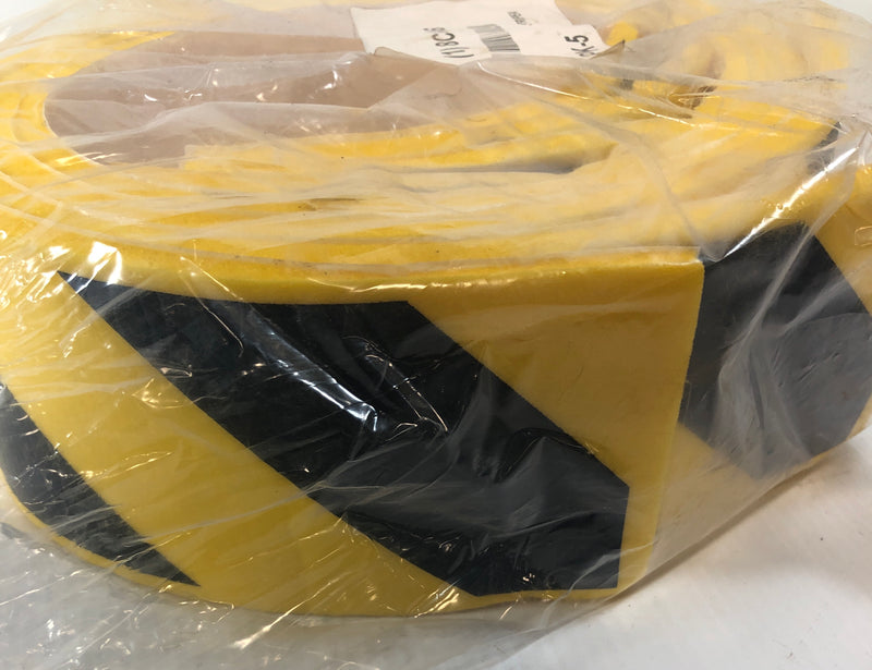 Yellow and Black Caution Safety Adhesive Foam Strip (Lot of 4) 4' x 3'