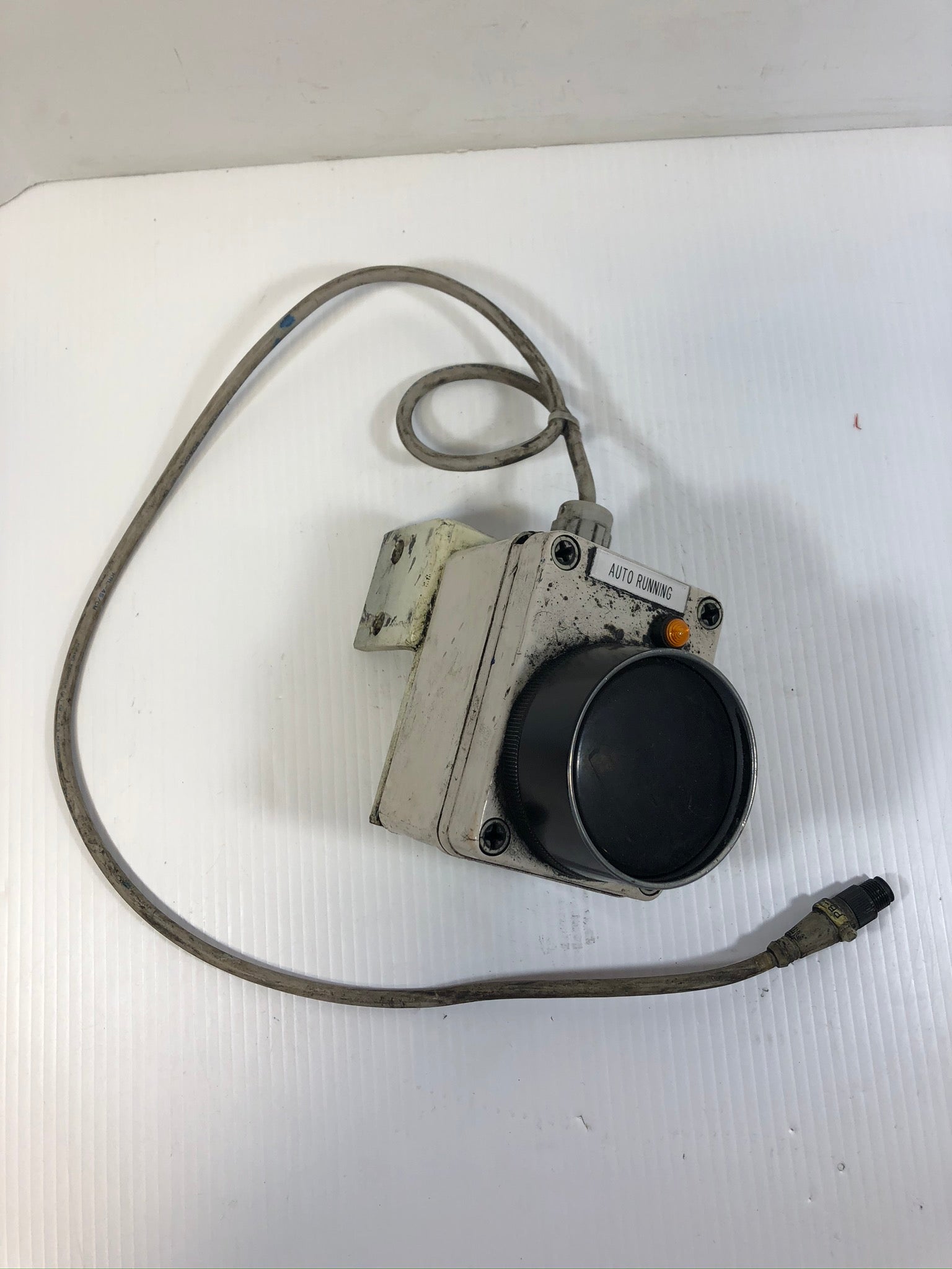 Push Button Auto Run Switch Black Left Mount with Cable