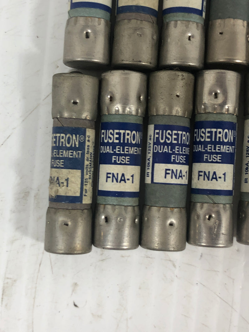 Buss Fusetron Dual Element Fuse FNA 1 Lot of 12
