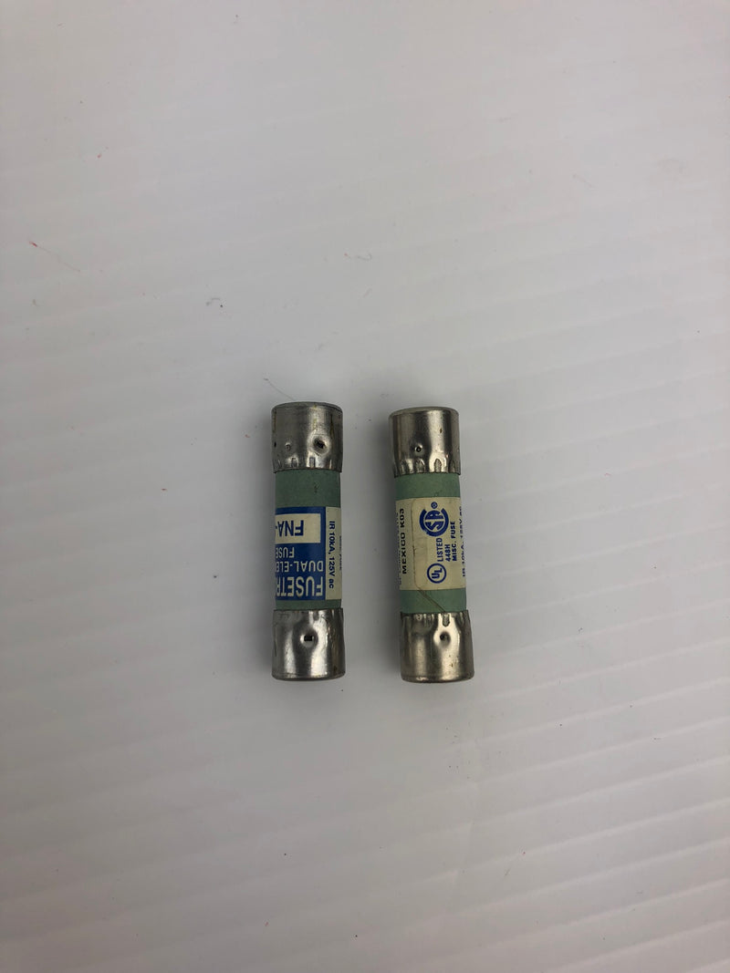 Fusetron FNA-4 Dual Element Fuse - Lot of 2