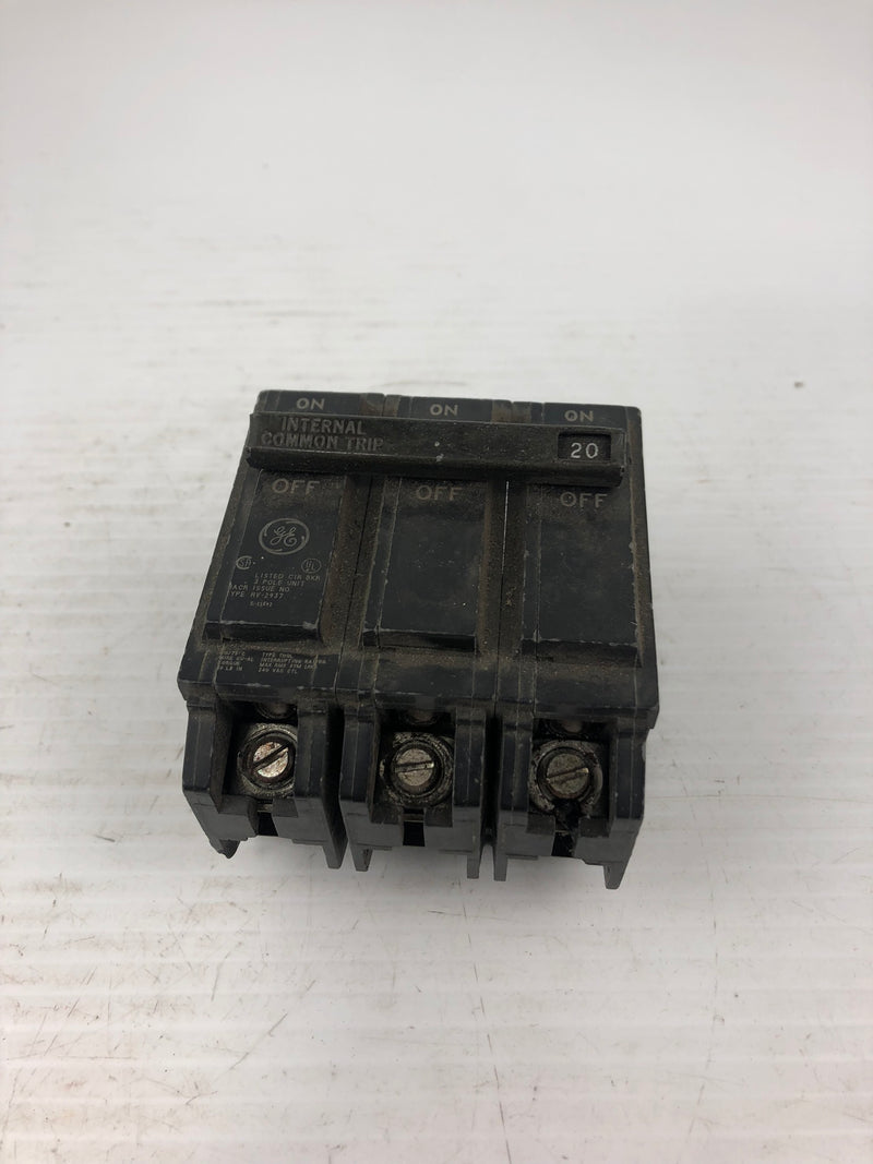 GE RV-2937 Circuit Breaker 20A 3 Pole