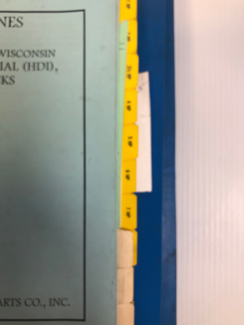 Wisconsin Engine Illustrated Specification Sheets 3 Binders
