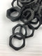 Altech Corp 7211 990 Plastic Locknut Black M40 - Lot of 44