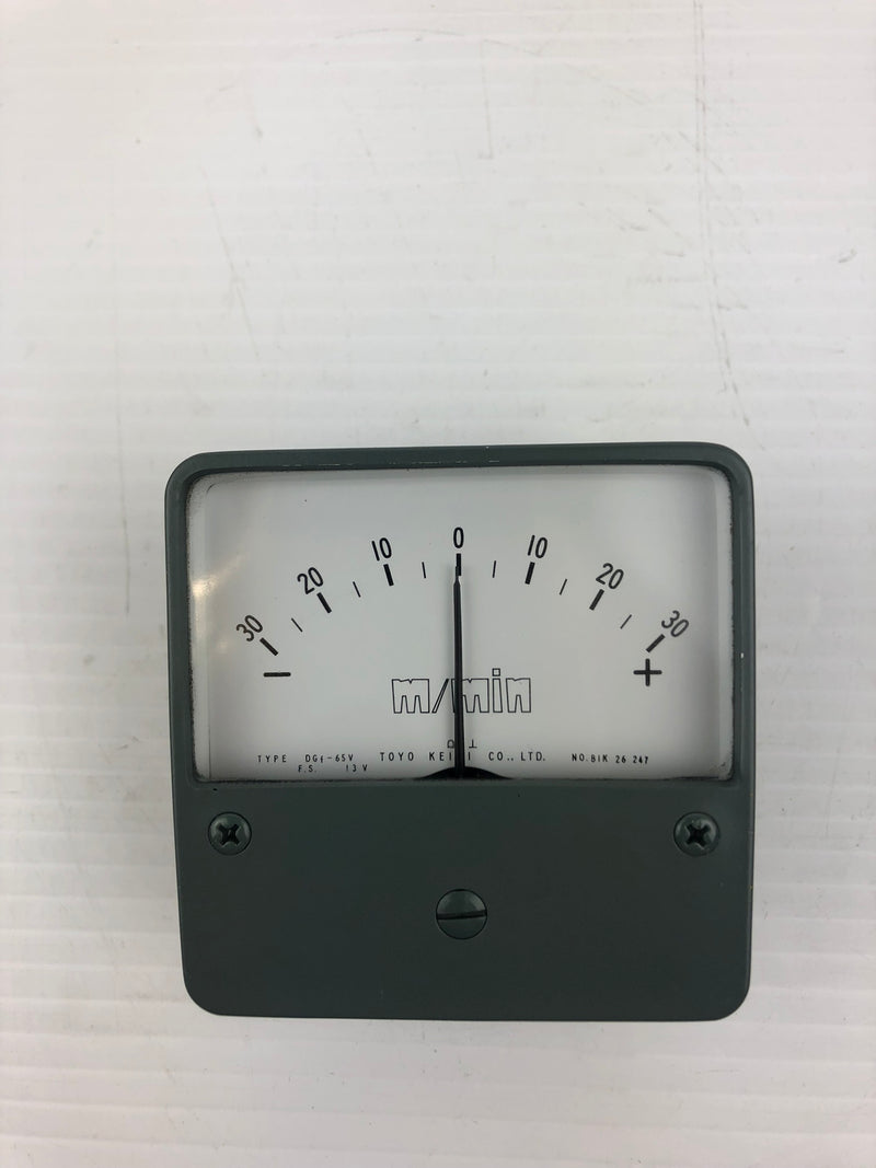 Toyo Keiki JISC1102 Panel Volt Meter DGF-65V