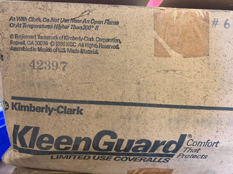 Box of Kleen Guard Coveralls Green 42397 Vintage