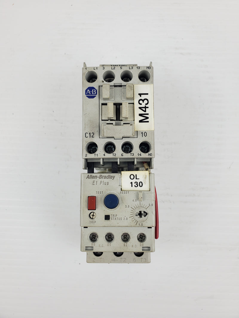 Allen-Bradley 100-C12*10 Ser. A Contactor and 193-ED1CB Series C Block