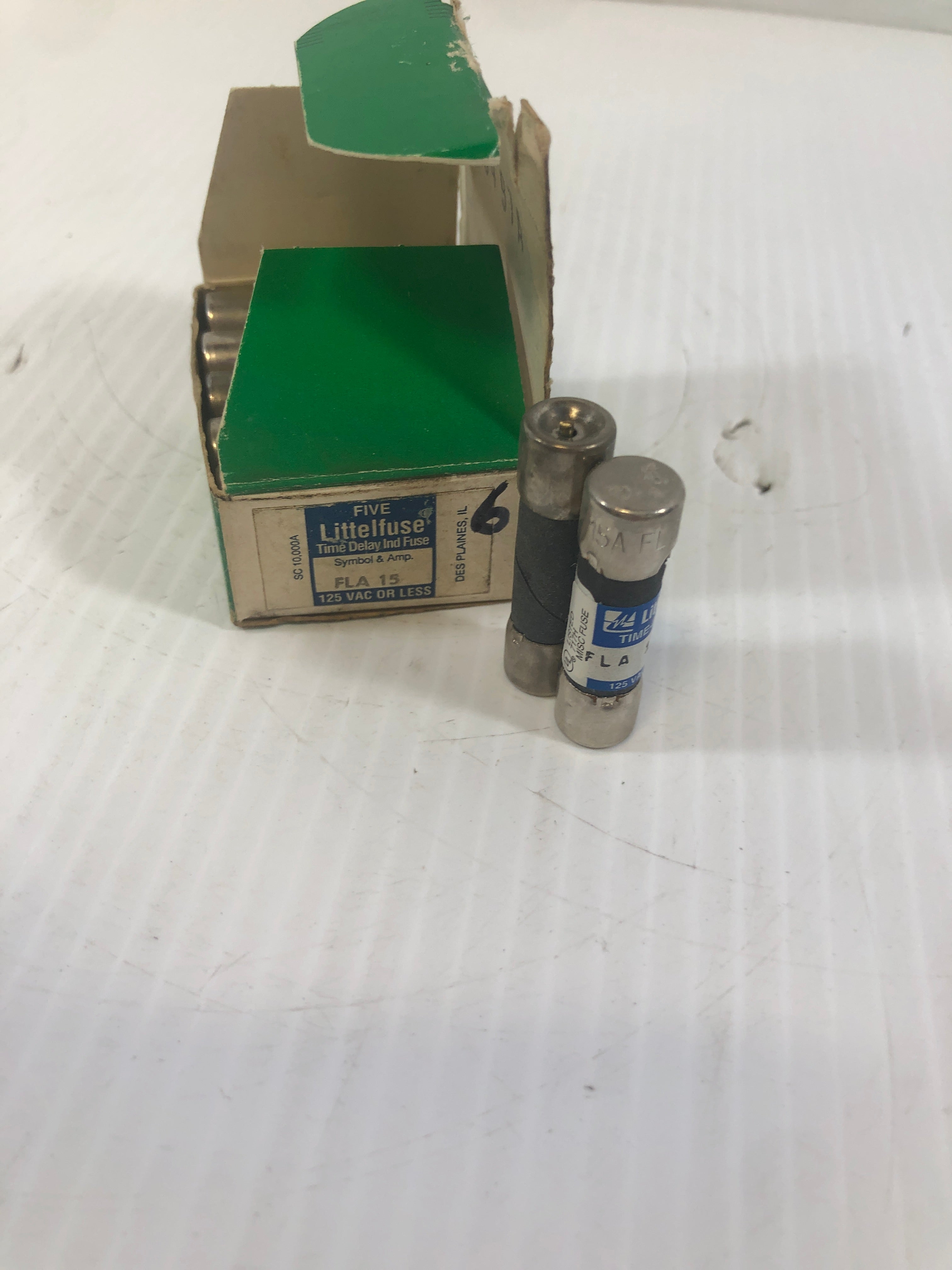 Littelfuse FLA 15 Time Delay Fuse - Lot of 6