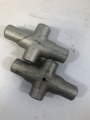 Crouse-Hinds X17 1/2" Conduit Body Lot of 2