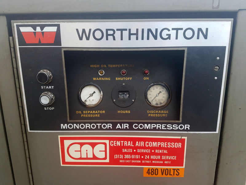 Worthington Rotary Monorotor Air Compressor Cycloflow Dry Air Cleaner Dryer 120V