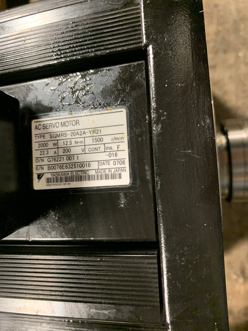 Yaskawa Servo Motor SGMRS-20A2A-YR21