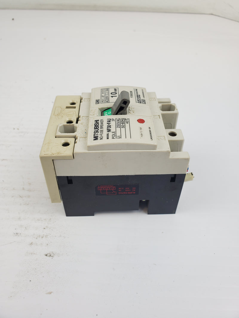 Mitsubishi NF30-FAU No Fuse Breaker Pole 3P - 250VAC 50-60Hz