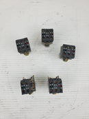 Telemecanique ZBE-101 Red Push Buttons With Manuel Mounting ( Lot of 5)