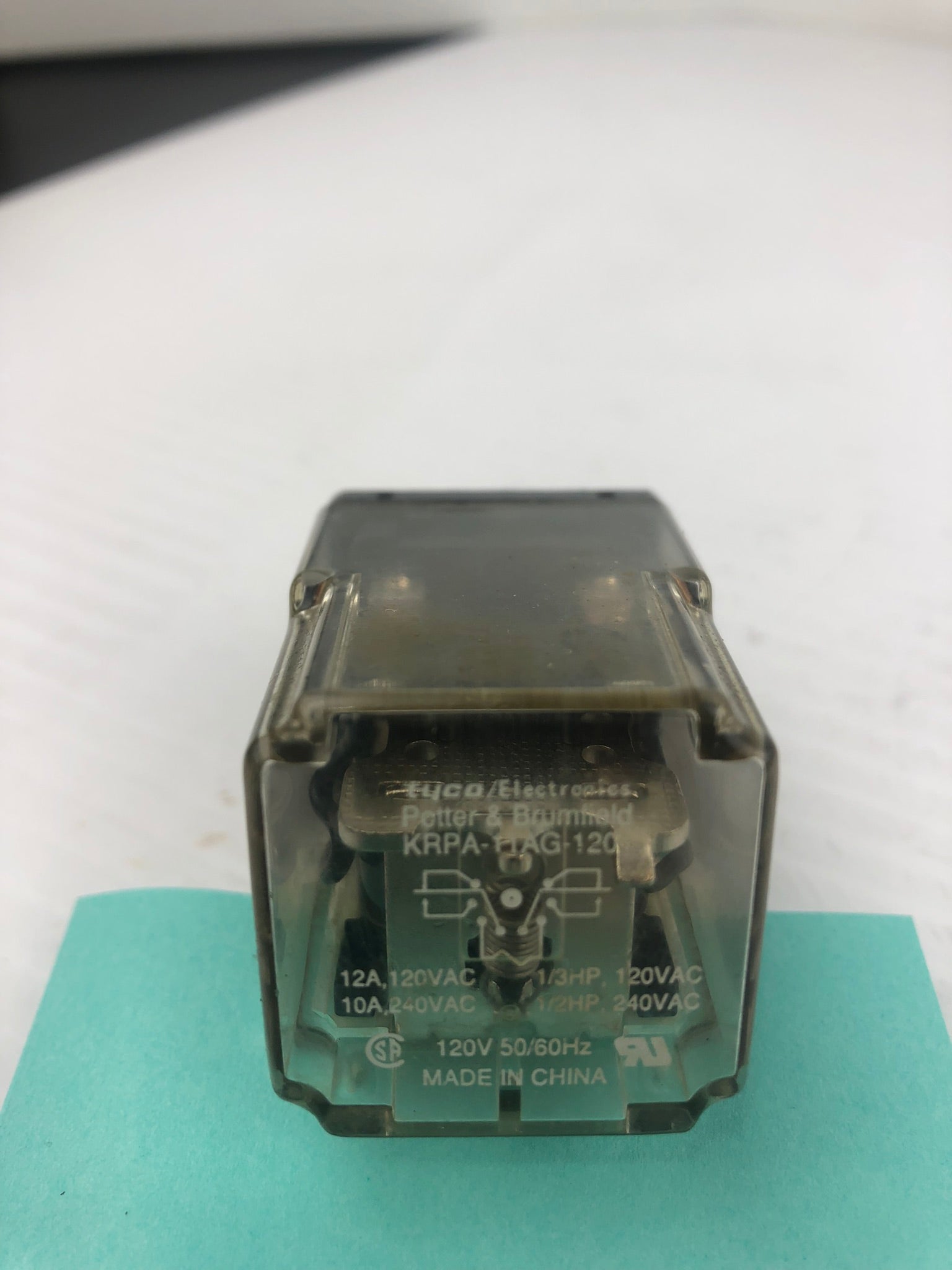 Potter & Brumfield Tyco Electronics KRPA-11AG-120 Relay 8-Pin 120V 50/60 Hz