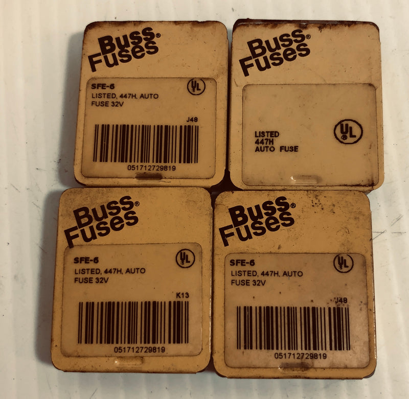 Buss Fuse SFE-6 Lot of 32