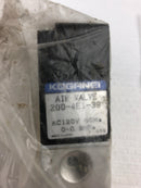 Koganei 200-4E1-39 Air Solenoid Valve AC120V 60Hz