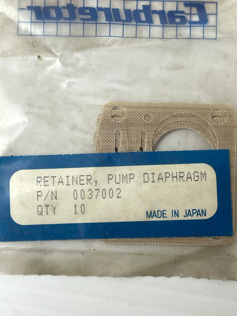 Zama Diaphragm Pump Retainer P/N: 0037002 Package of 10