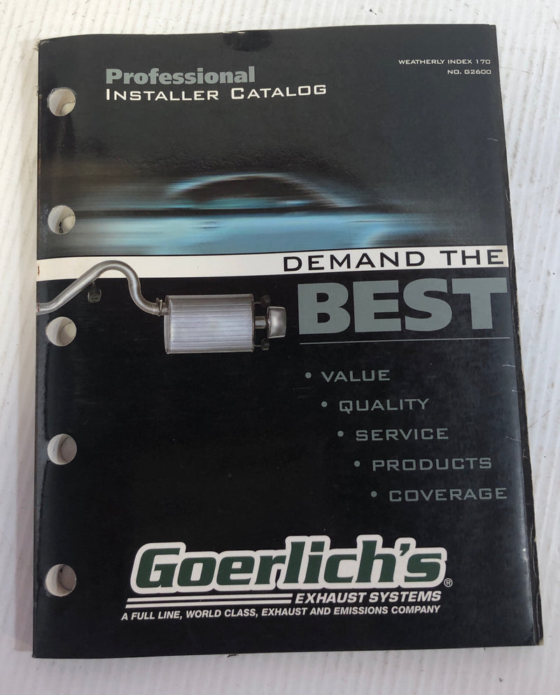 Goerlich's Exhaust Systems Installer Catalog G2600
