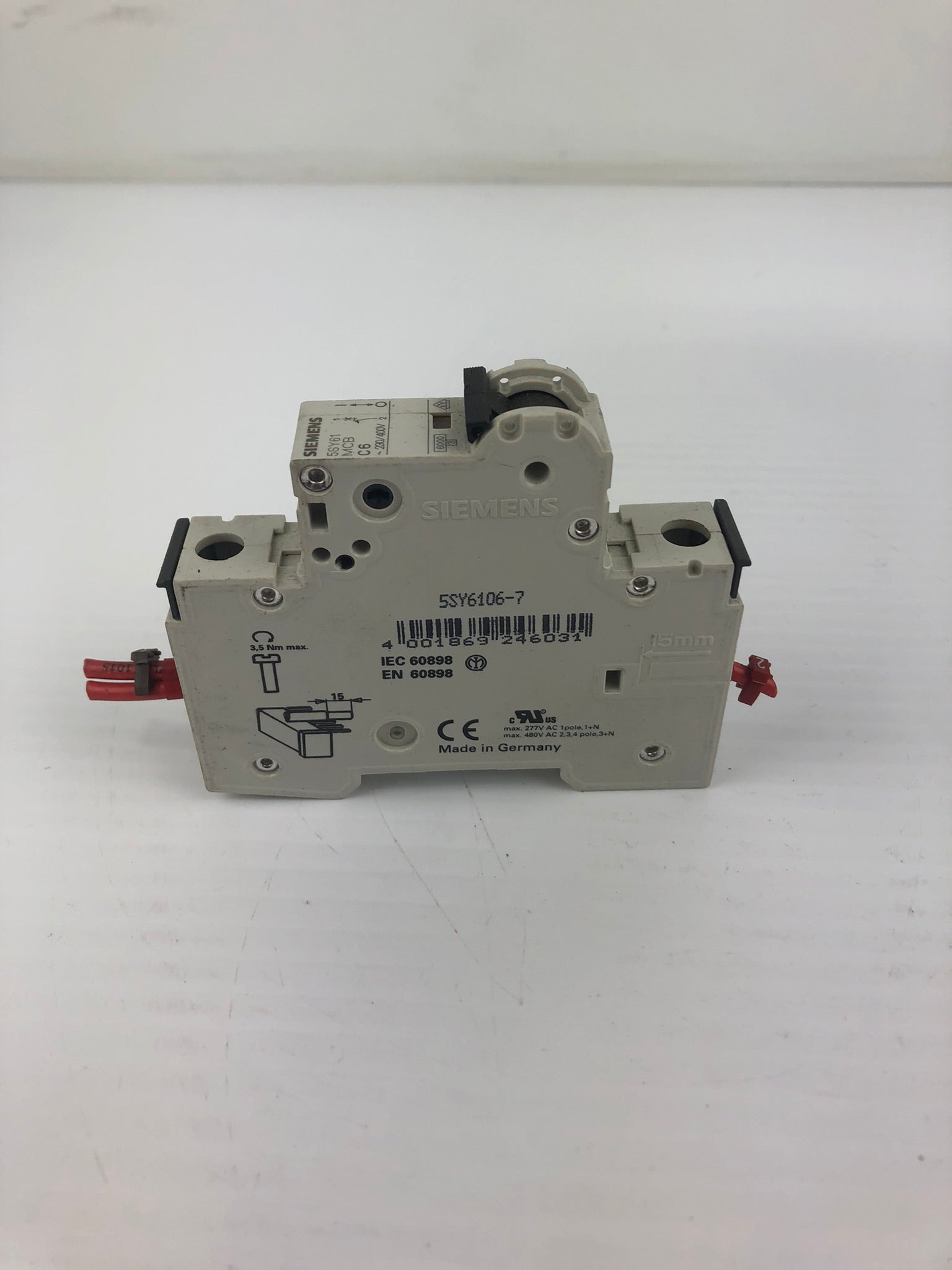 Siemens 5SY61 Circuit Breaker MCB C6 230/400V