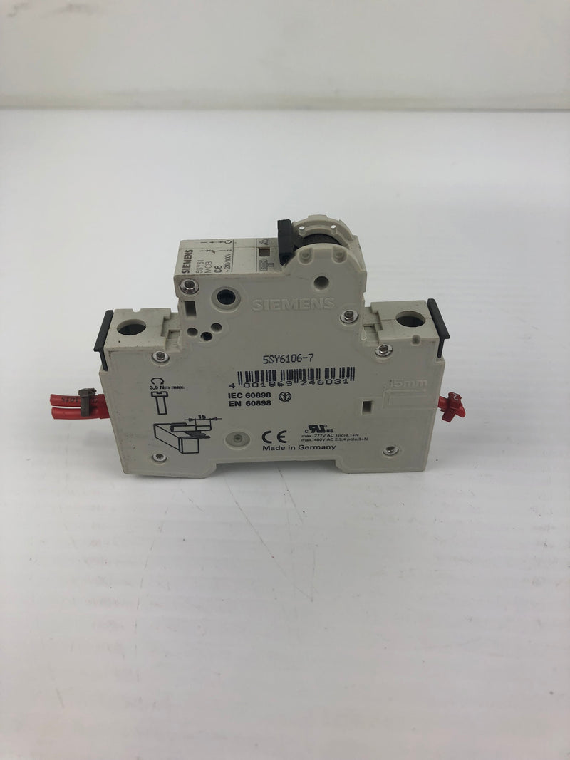 Siemens 5SY61 Circuit Breaker MCB C6 230/400V