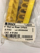 Brady EZ Panel LOC 51264 4" Raised Lock Rail 480/600V Breaker Block (Pack of 2)