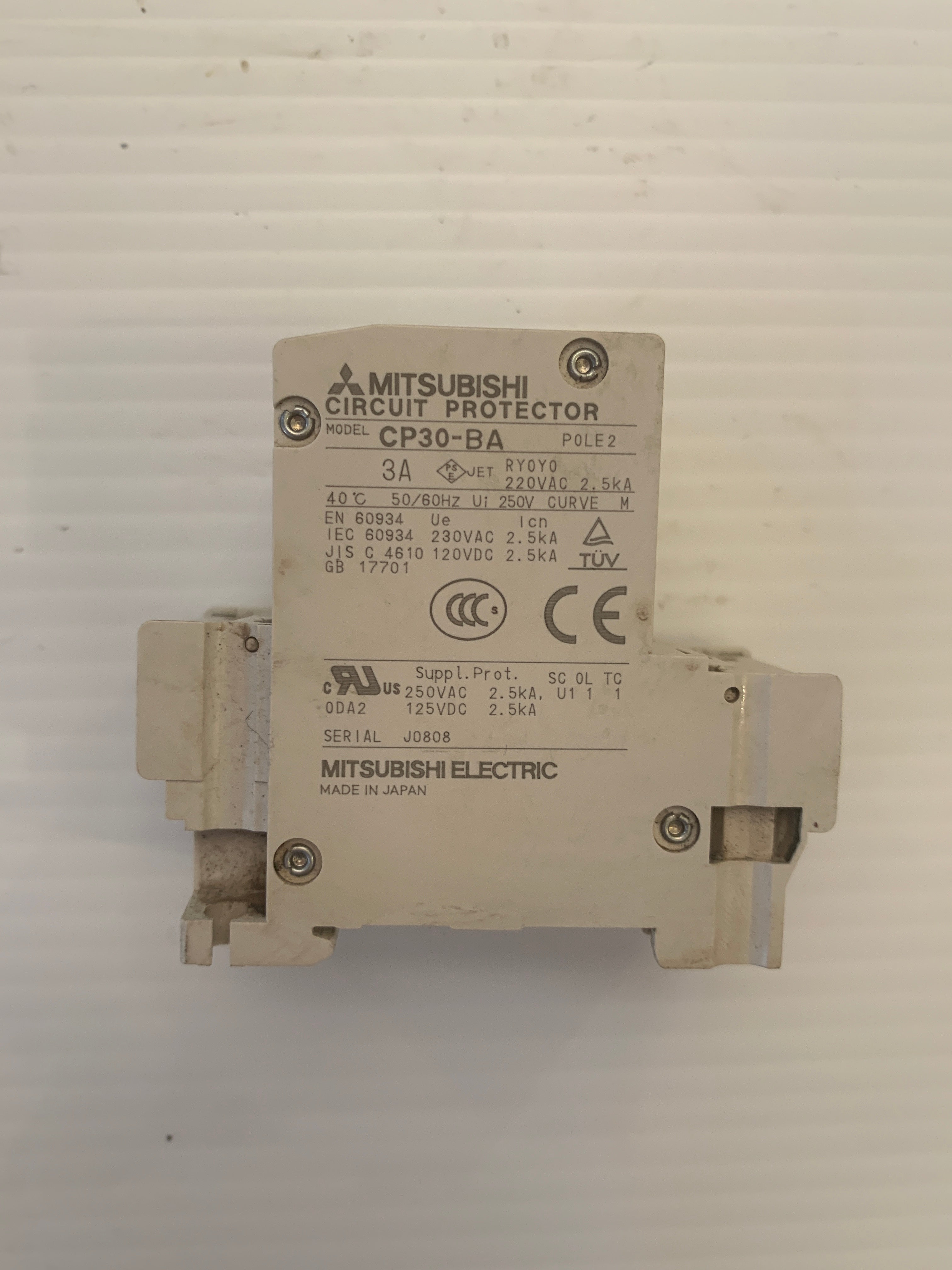 MITSUBISHI Circuit Protector 2 Pole CP30-BA