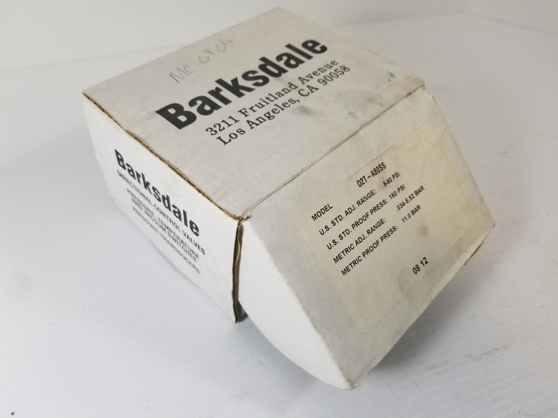 Barksdale D2T-A80SS 0.5-80PSI Pressure Switch