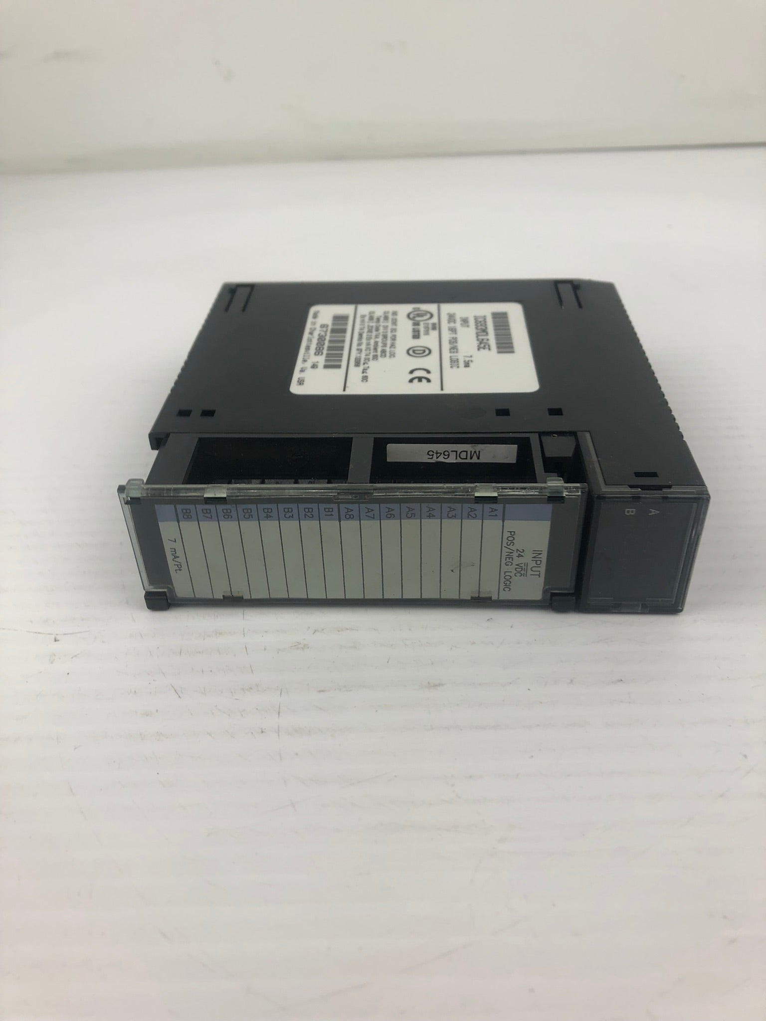 GE Fanuc IC693MDL645E Input PLC Module 24VDC 16PT P0S/NEG Logic with Door