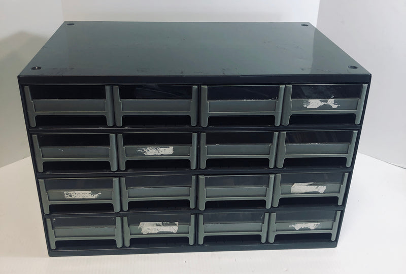 Akro-Mils Steel Cabinet 19-416 Filled with Stranco Numerical Wire Marker Wands