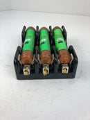 Marathon R6F60A3B 3 Pole Fuse Holder W/ 3 Bussman FRS-R-50 Fuses