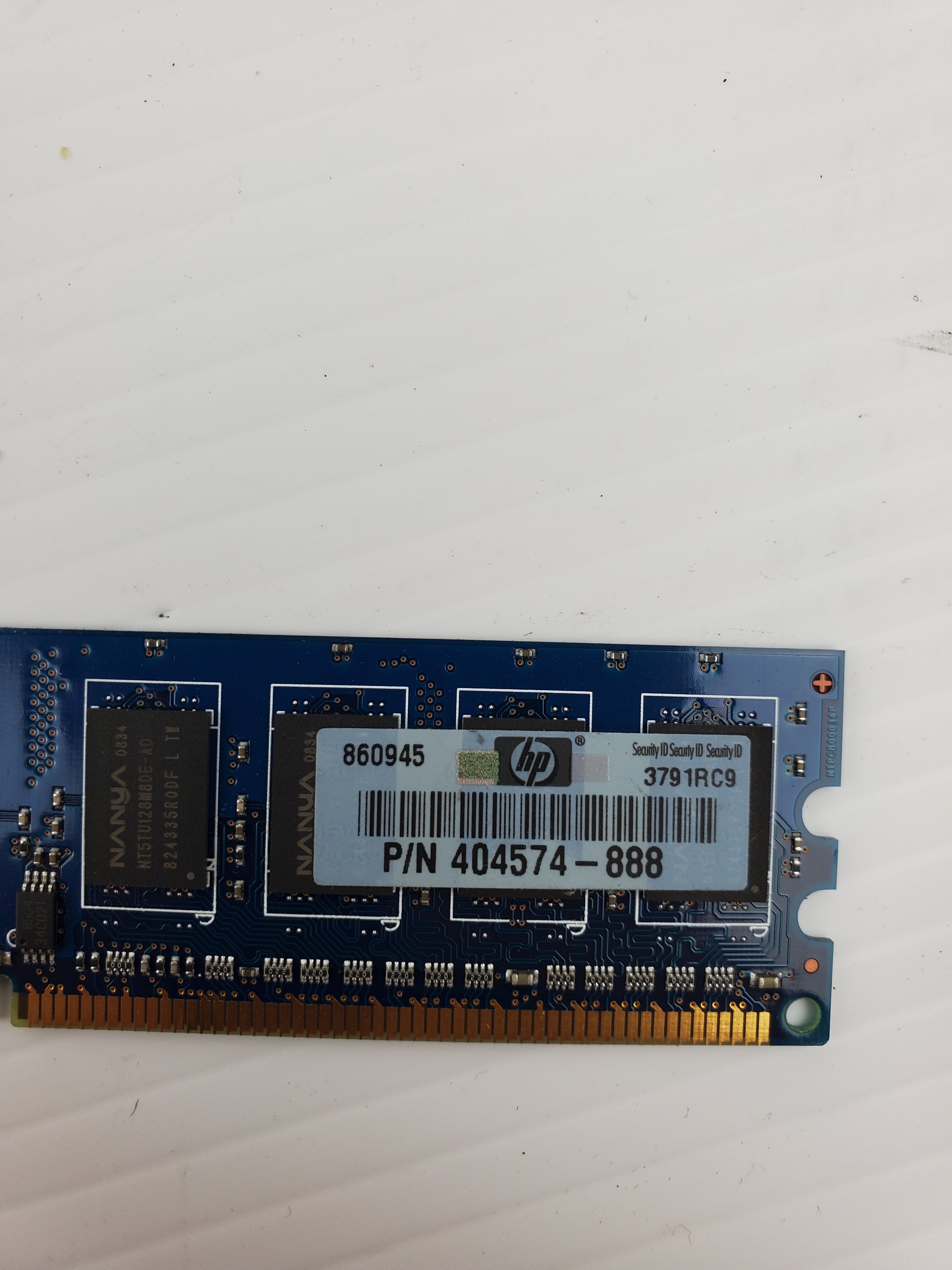 HP 404574-888 Memory Board NANYA NT1GT64U88D0BY-AD 0834.TW
