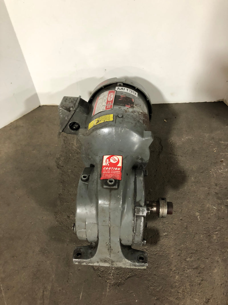 Dayton 3N175 Right Angle Gearmotor 1 HP 3 PH 11.25 Ratio 1750 RPM 230/460V