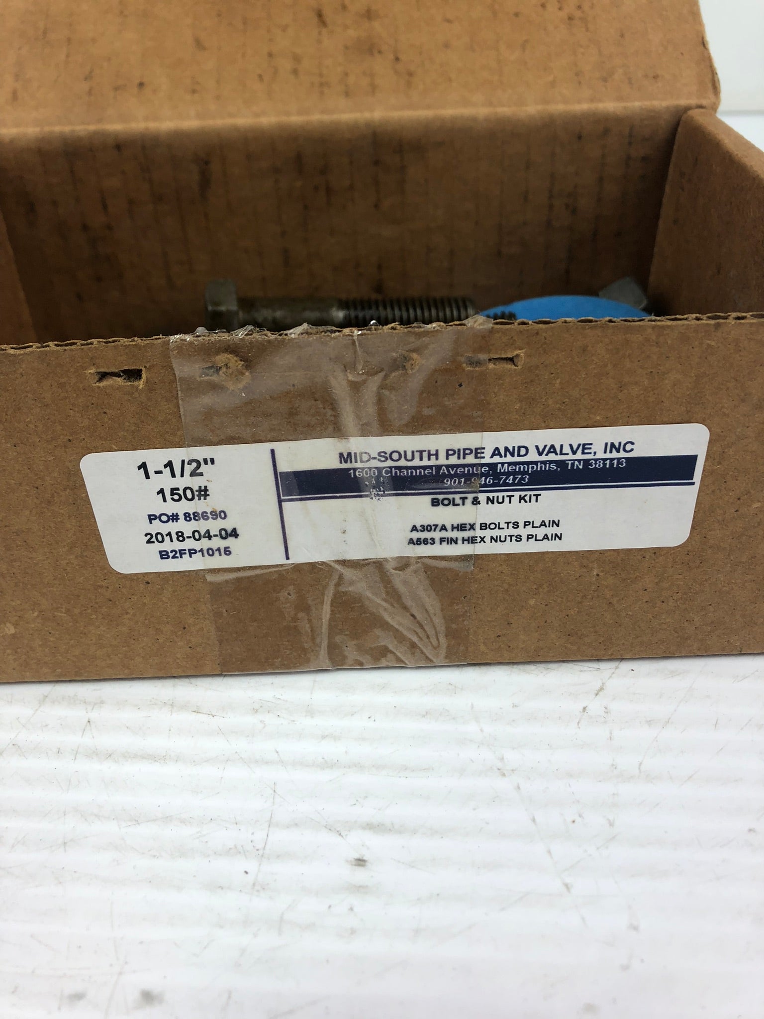 Mid-South Pipe and Valve B2FP1015 1-1/2" Bolt and Nut Kit 150#