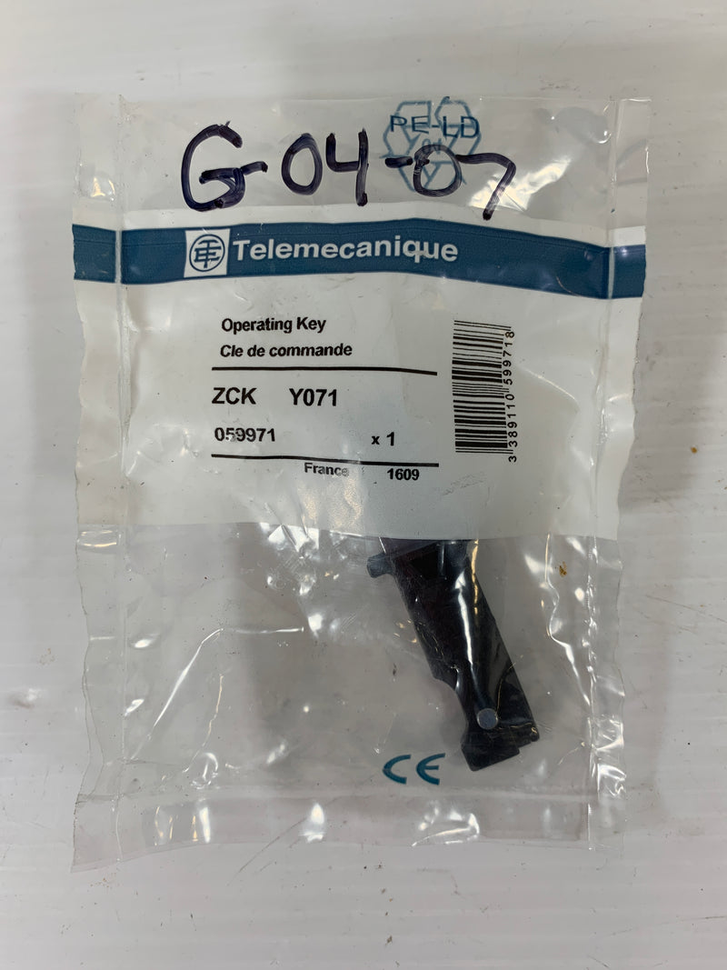 Telemecanique Operating Key ZCK Y071