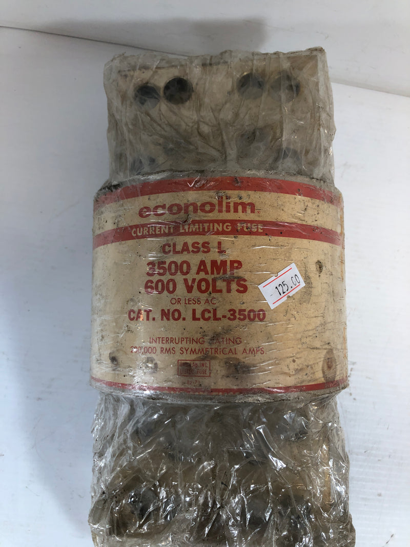 Econolim Class L Fuse 3500 Amp 600 Volts LCL-3500