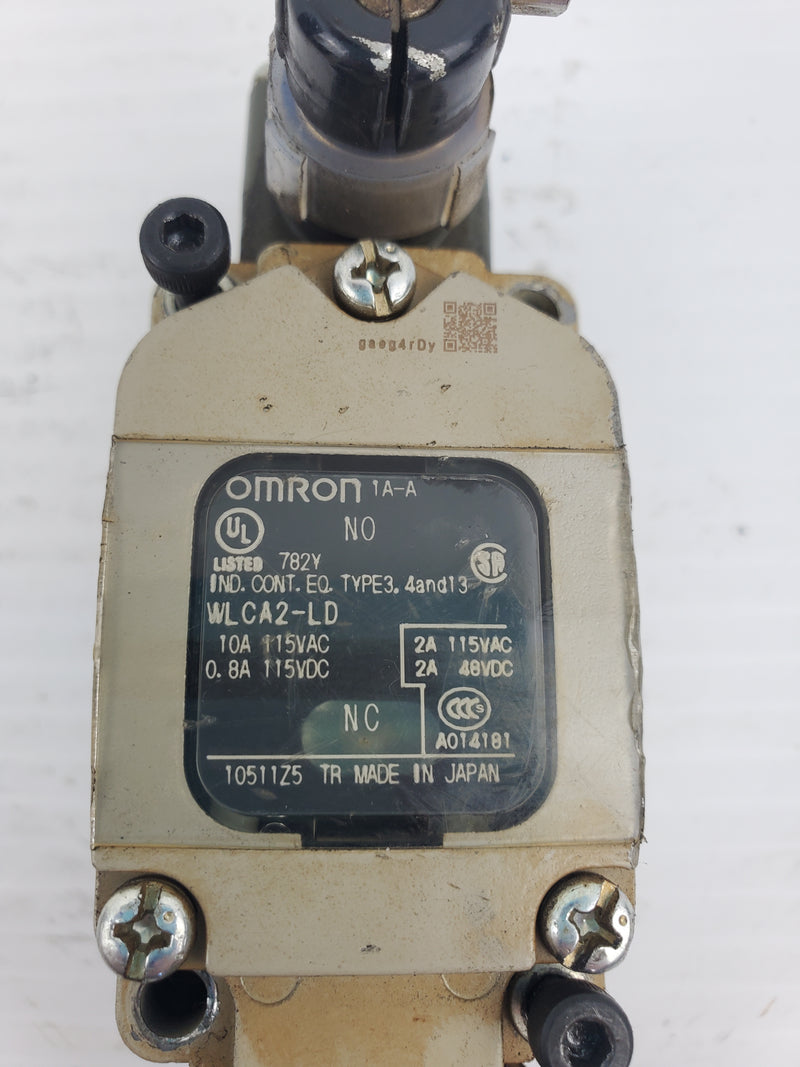 Omron WLCA2-LD Limit Switch 10A 115VAC 0.8A 115VDC