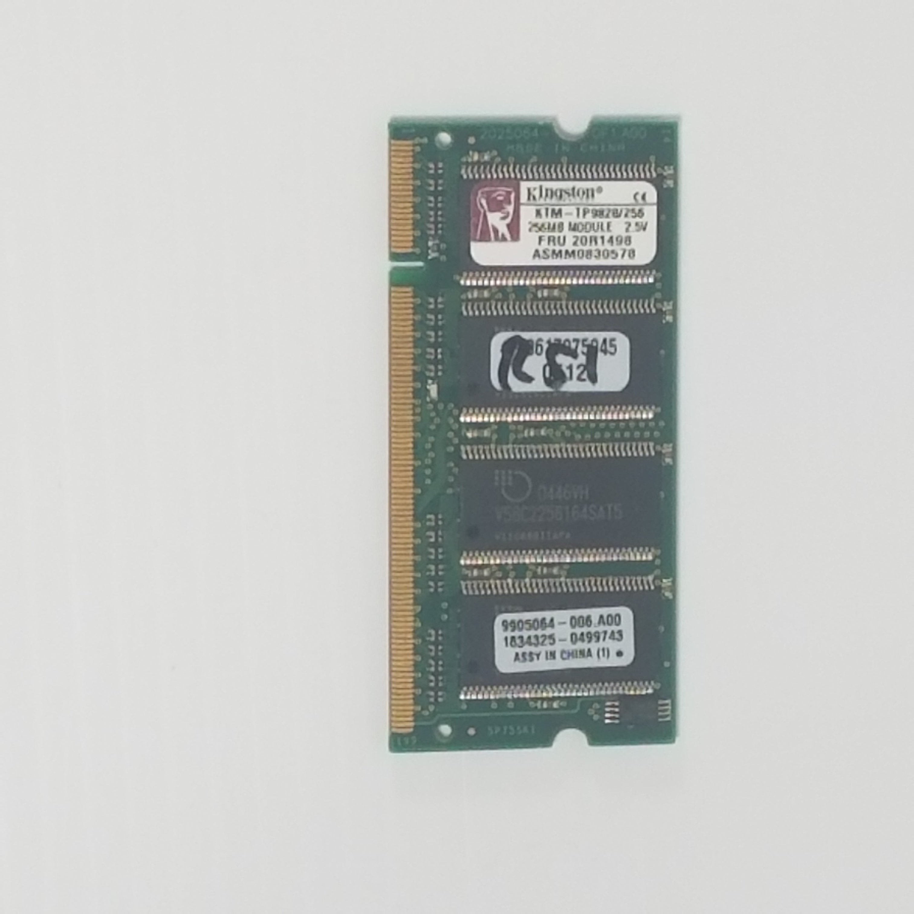 Kingston 256MB PC2700 2.5V KTM-TP9828/256 (Lot of 2)