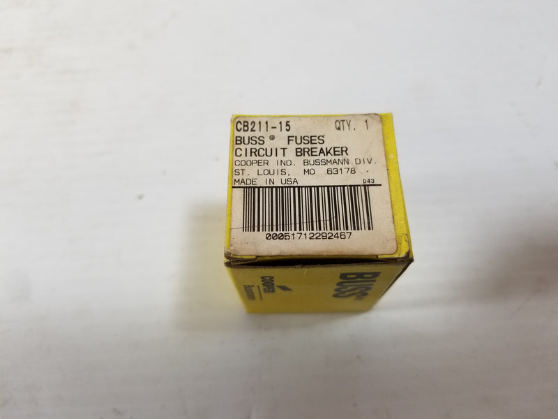 Cooper Bussmann CB211-15 Automotive Circuit Breaker 15A